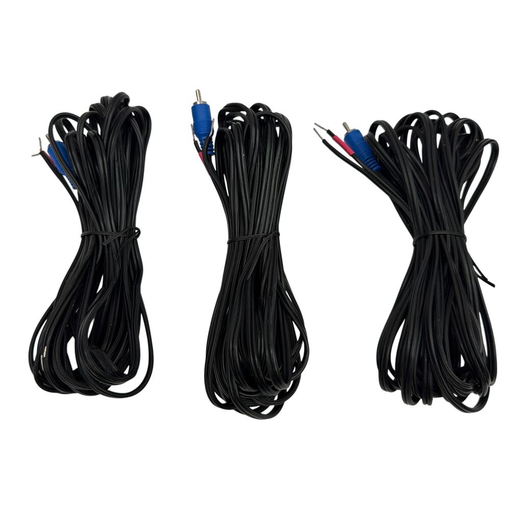3x Bose Lifestyle / Acoustimass RCA to Bare Wire Speaker Cable Set